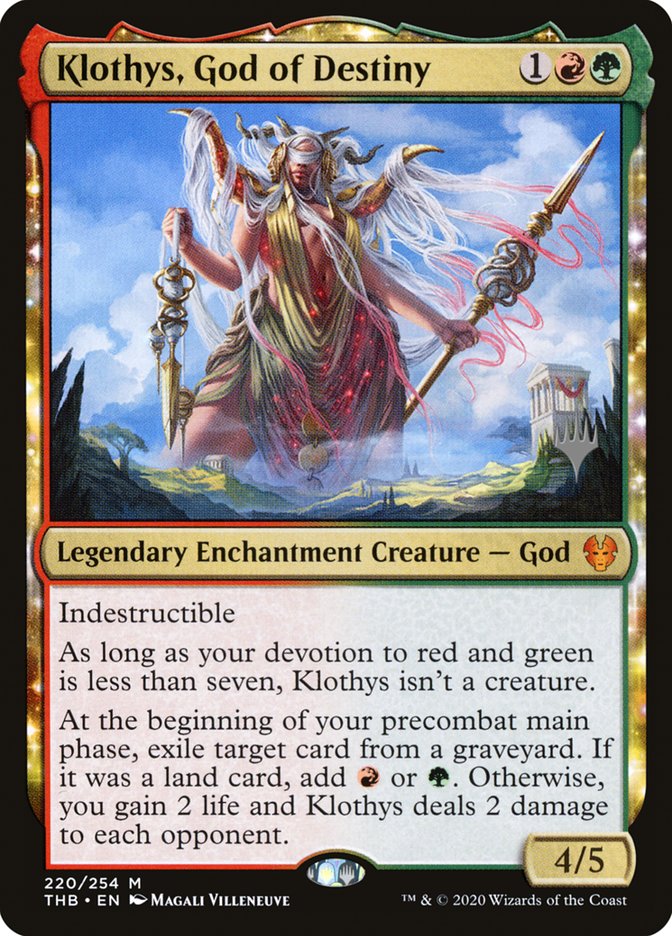 Klothys, God of Destiny (Promo Pack) [Theros Beyond Death Promos] | Galactic Gamez