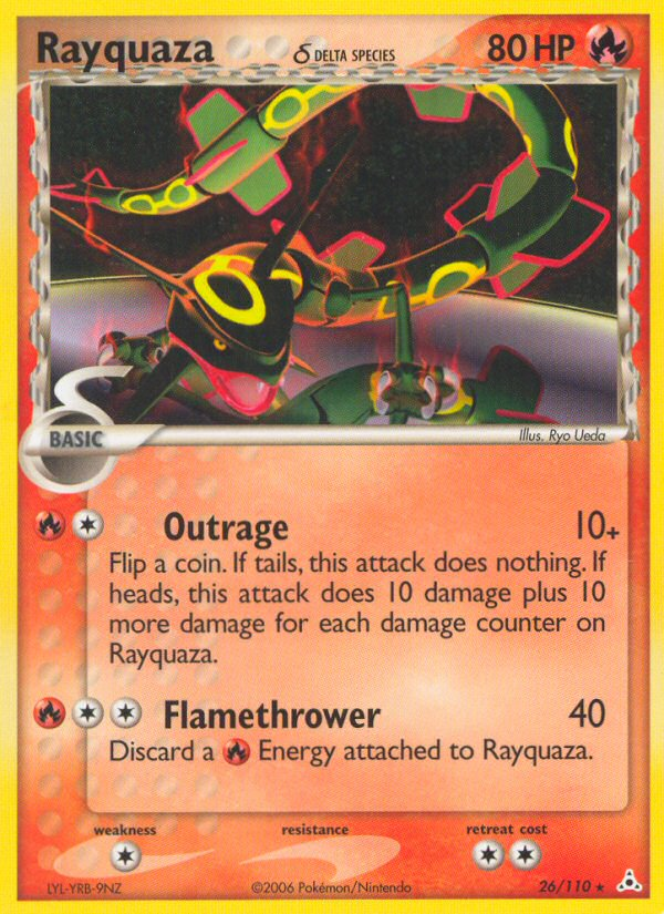 Rayquaza (26/110) (Delta Species) [EX: Holon Phantoms] | Galactic Gamez