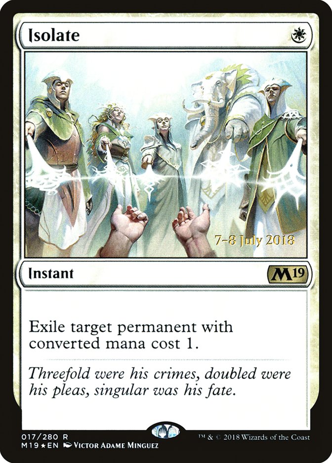 Isolate  [Core Set 2019 Prerelease Promos] | Galactic Gamez