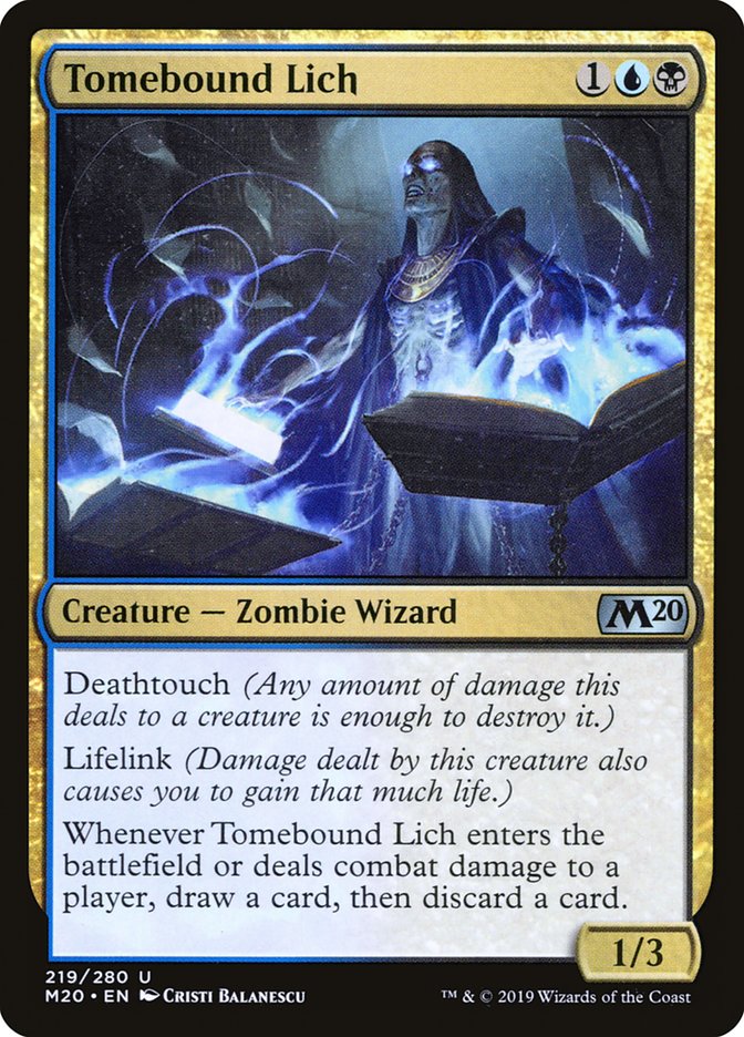 Tomebound Lich [Core Set 2020] | Galactic Gamez