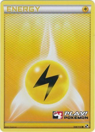 Lightning Energy (108/114) (Play Pokemon Promo) [Black & White: Base Set] | Galactic Gamez