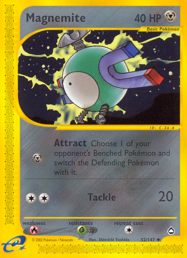 Magnemite (52/147) [Aquapolis] | Galactic Gamez