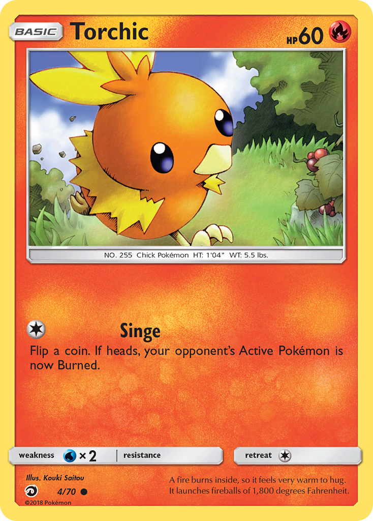 Torchic (4/70) [Sun & Moon: Dragon Majesty] | Galactic Gamez