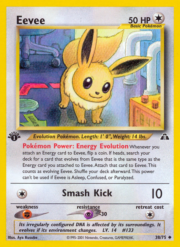 Eevee (38/75) [Neo Discovery 1st Edition] | Galactic Gamez