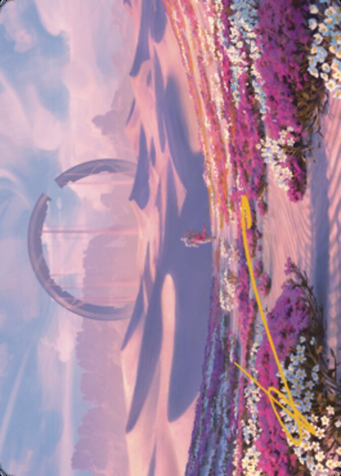 Plains Art Card 2 (Gold-Stamped Signature) [Dominaria United Art Series] | Galactic Gamez