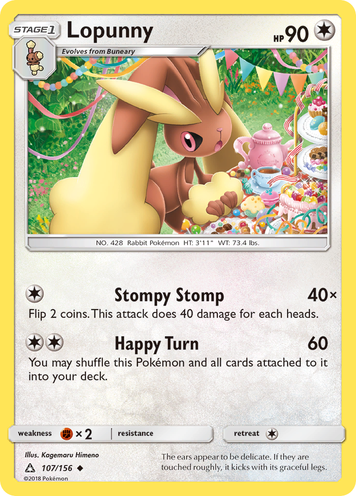 Lopunny (107/156) [Sun & Moon: Ultra Prism] | Galactic Gamez