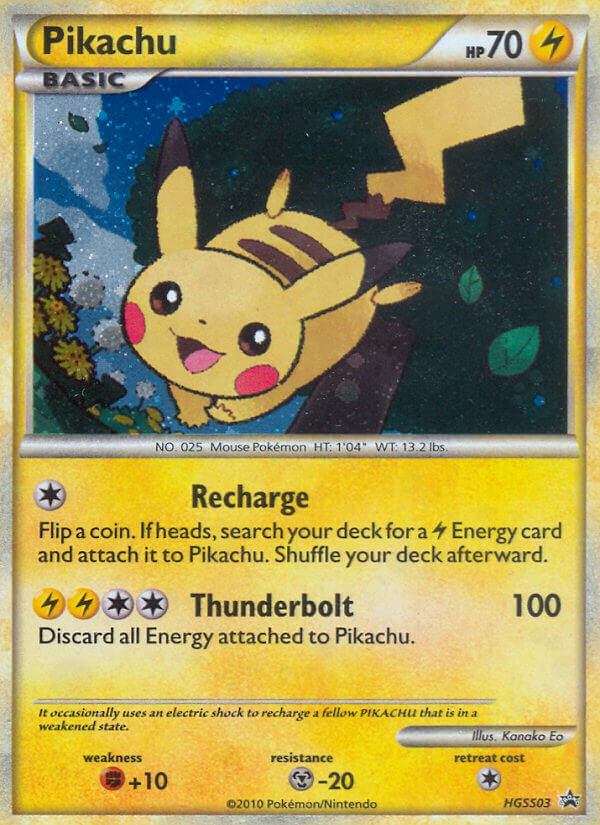 Pikachu (HGSS03) [HeartGold & SoulSilver: Black Star Promos] | Galactic Gamez