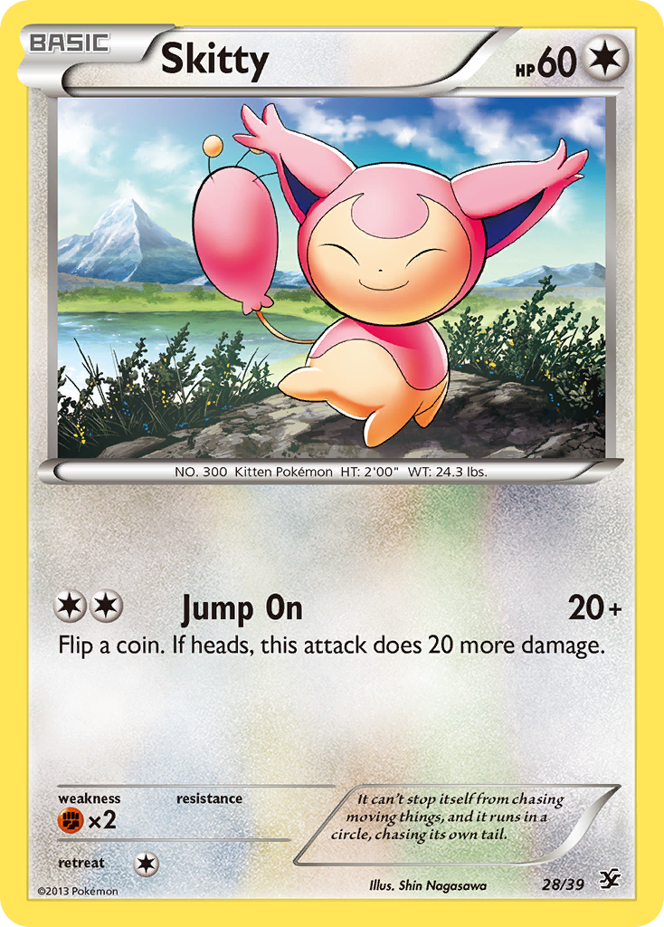 Skitty (28/39) [XY: Kalos Starter Set] | Galactic Gamez