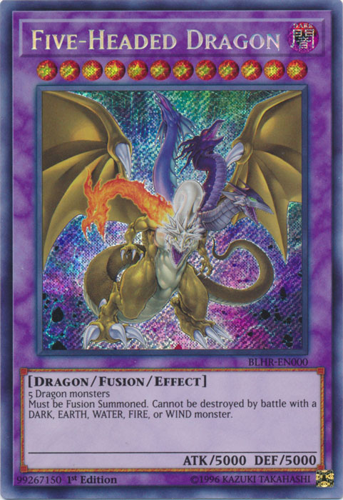 Five-Headed Dragon [BLHR-EN000] Secret Rare | Galactic Gamez