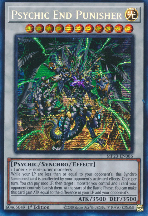 Psychic End Punisher [MP23-EN086] Prismatic Secret Rare | Galactic Gamez