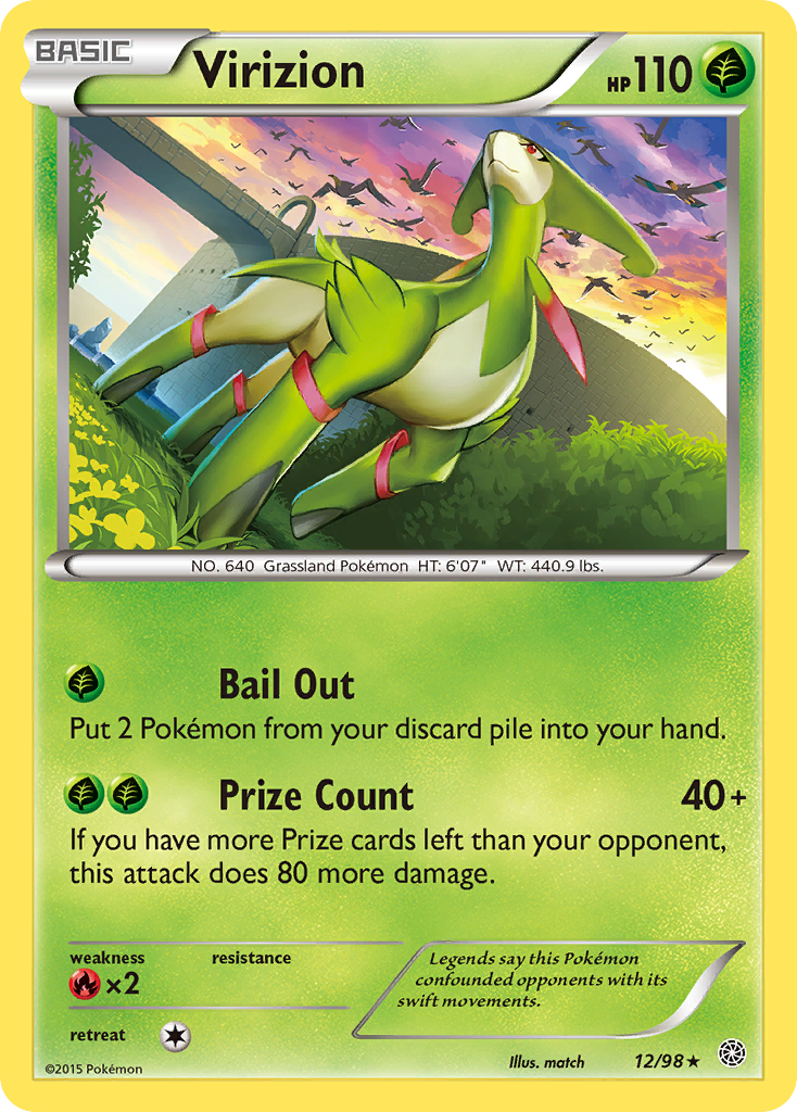 Virizion (12/98) [XY: Ancient Origins] | Galactic Gamez