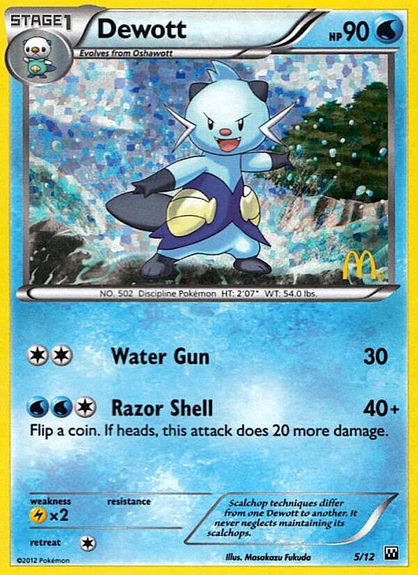 Dewott (5/12) [McDonald's Promos: 2012 Collection] | Galactic Gamez