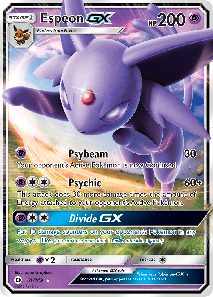 Espeon GX (61/149) [Sun & Moon: Base Set] | Galactic Gamez