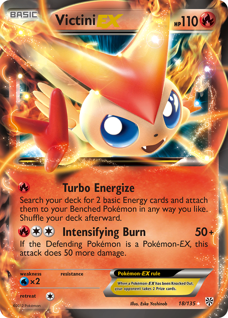 Victini EX (18/135) [Black & White: Plasma Storm] | Galactic Gamez