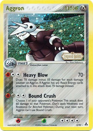 Aggron (2/92) (Stamped) [EX: Legend Maker] | Galactic Gamez