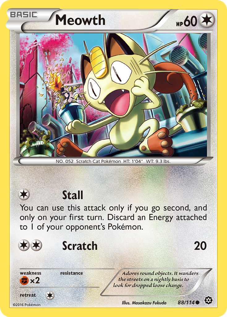 Meowth (88/114) [XY: Steam Siege] | Galactic Gamez