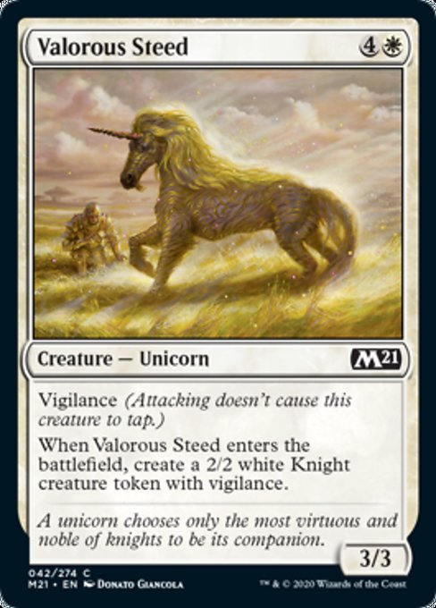 Valorous Steed [Core Set 2021] | Galactic Gamez