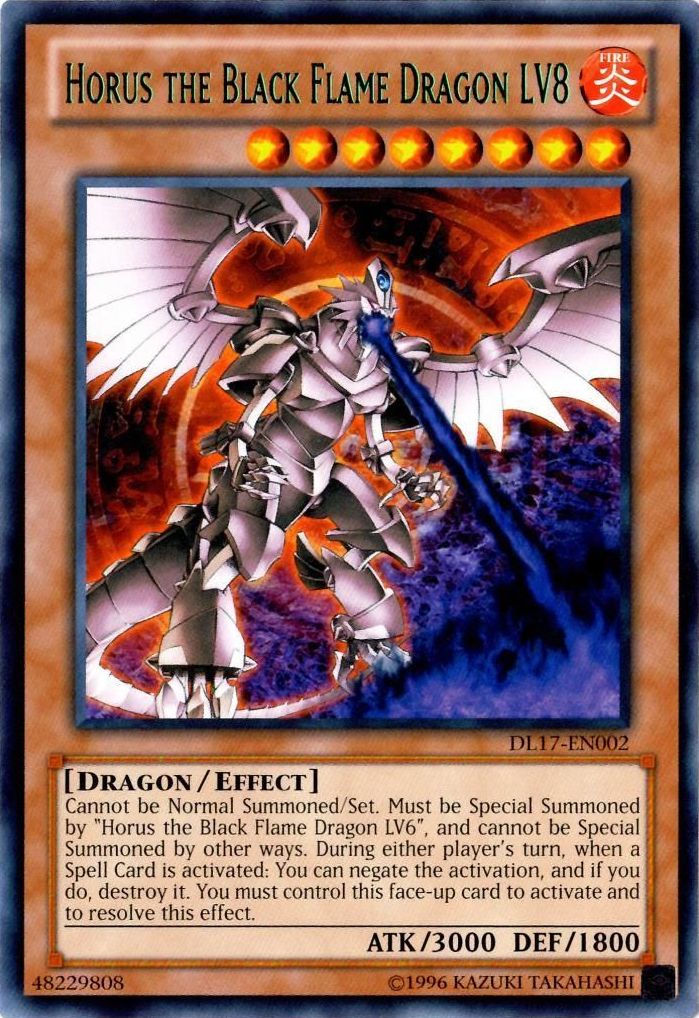 Horus the Black Flame Dragon LV8 (Green) [DL17-EN002] Rare | Galactic Gamez