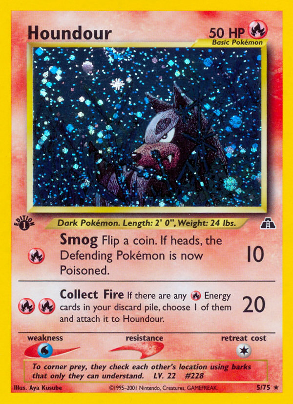 Houndour (5/75) [Neo Discovery 1st Edition] | Galactic Gamez