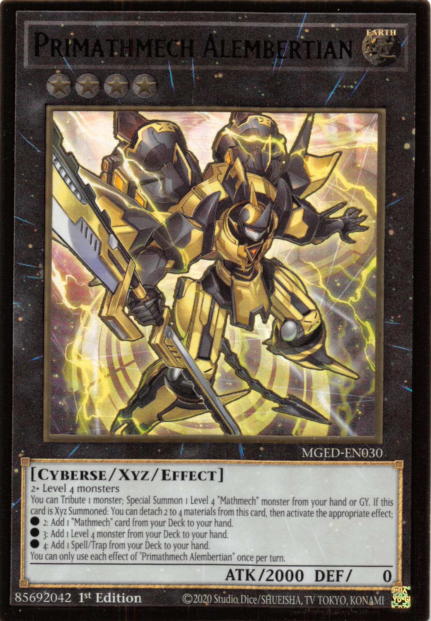 Primathmech Alembertian [MGED-EN030] Gold Rare | Galactic Gamez