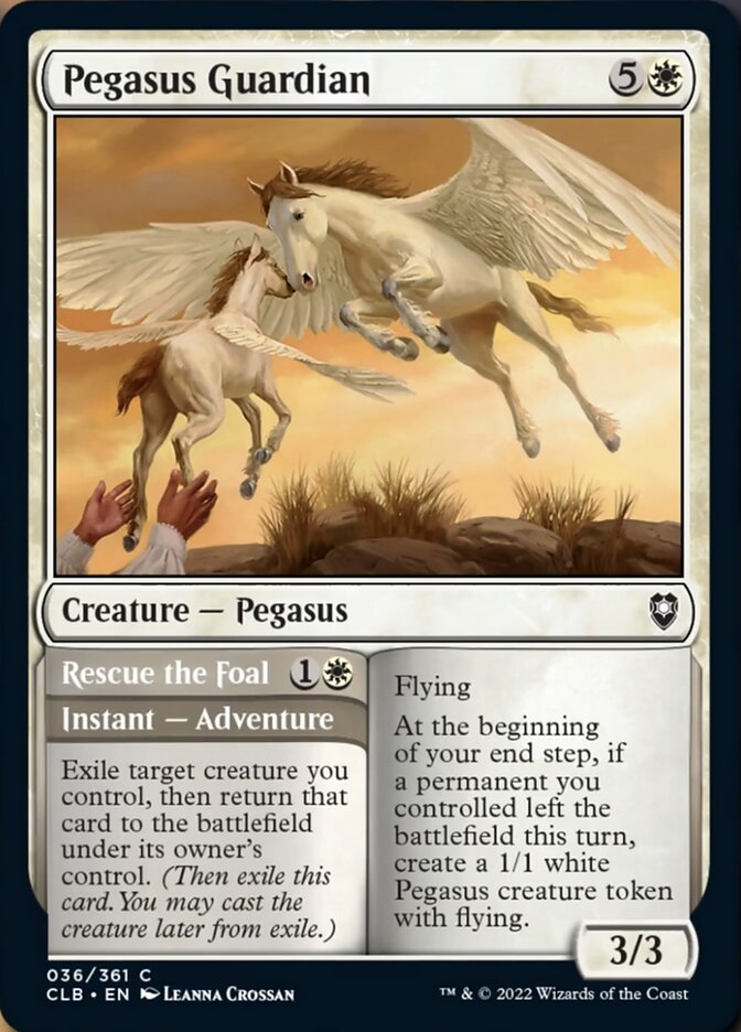 Pegasus Guardian // Rescue the Foal [Commander Legends: Battle for Baldur's Gate] | Galactic Gamez