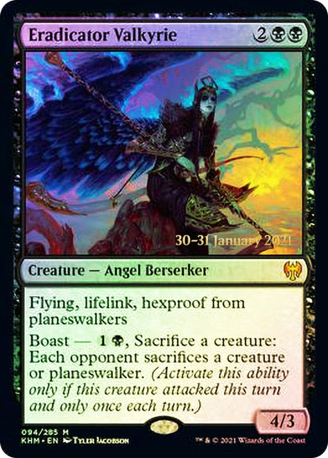 Eradicator Valkyrie  [Kaldheim Prerelease Promos] | Galactic Gamez