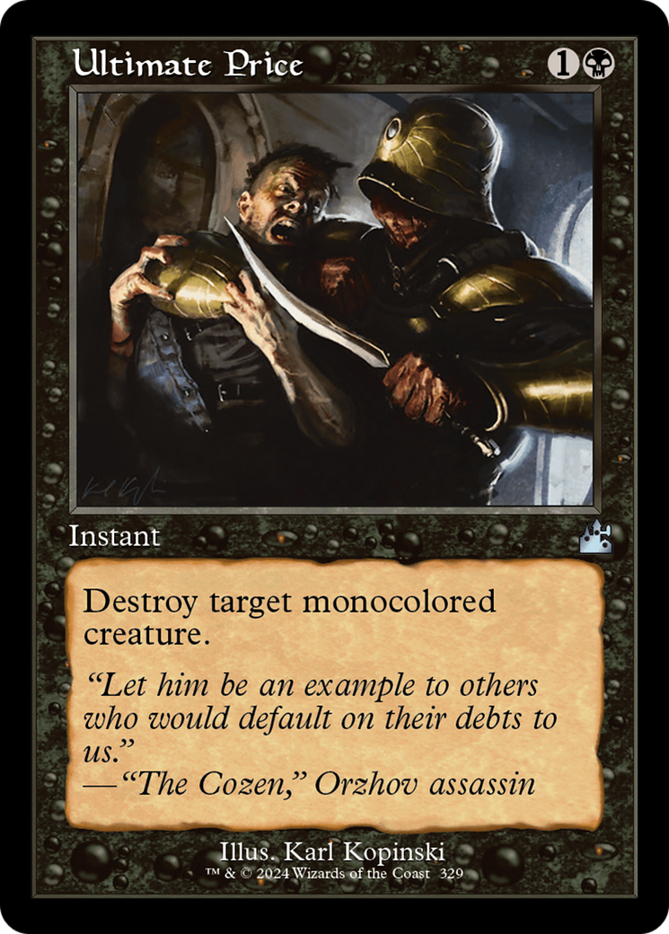 Ultimate Price (Retro Frame) [Ravnica Remastered] | Galactic Gamez
