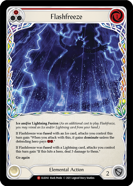 Flashfreeze [ELE092] (Tales of Aria)  1st Edition Rainbow Foil | Galactic Gamez