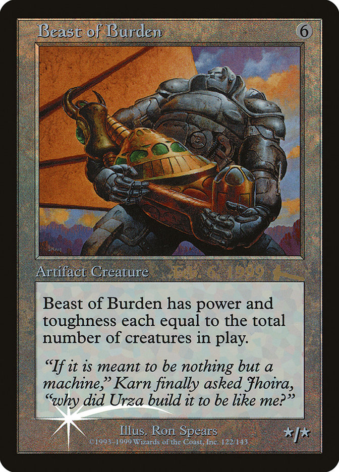Beast of Burden [Urza's Legacy Promos] | Galactic Gamez