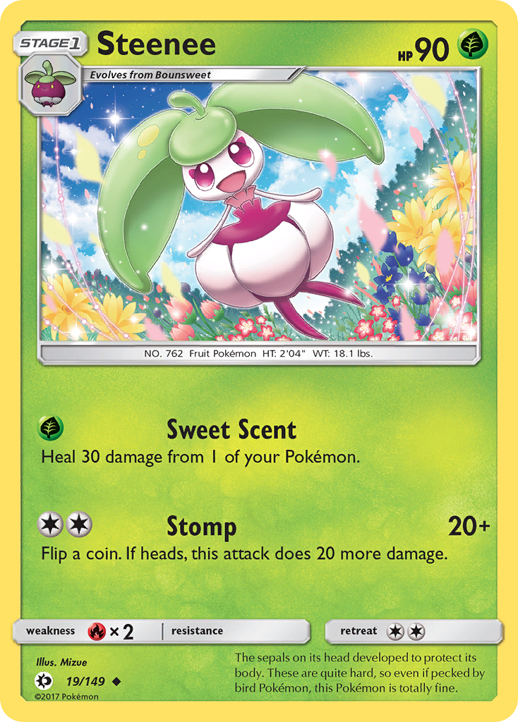 Steenee (19/149) [Sun & Moon: Base Set] | Galactic Gamez