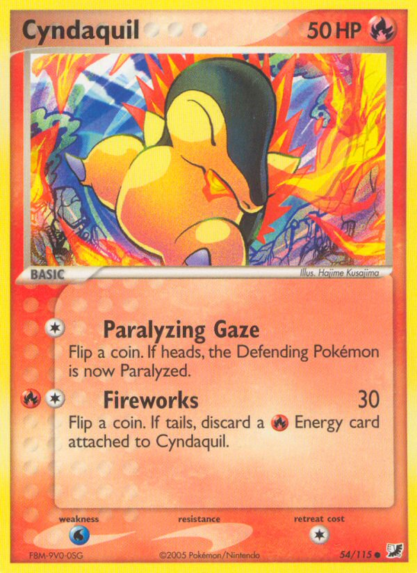 Cyndaquil (54/115) [EX: Unseen Forces] | Galactic Gamez