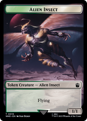 Alien Insect // Mutant Double-Sided Token [Doctor Who Tokens] | Galactic Gamez