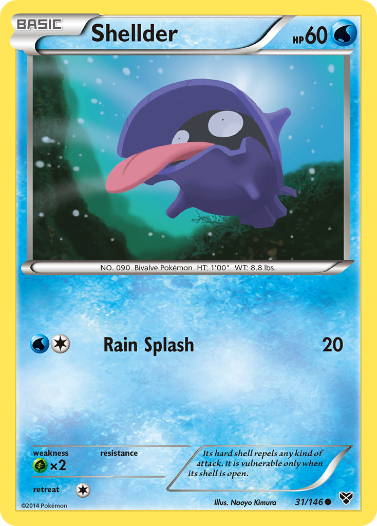 Shellder (31/146) [XY: Base Set] | Galactic Gamez