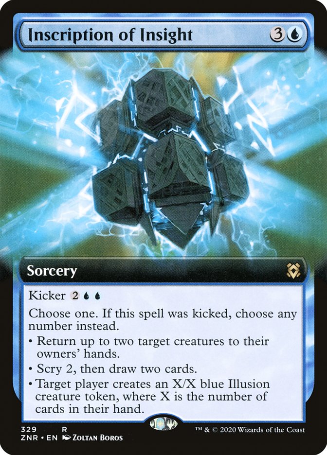 Inscription of Insight (Extended Art) [Zendikar Rising] | Galactic Gamez