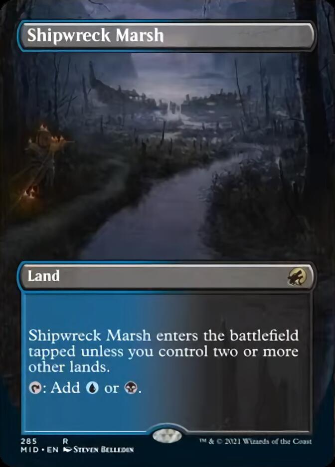 Shipwreck Marsh (Borderless) [Innistrad: Midnight Hunt] | Galactic Gamez