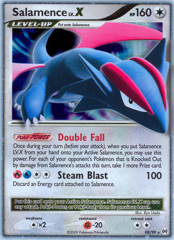 Salamence LV.X (98/99) [Platinum: Arceus] | Galactic Gamez