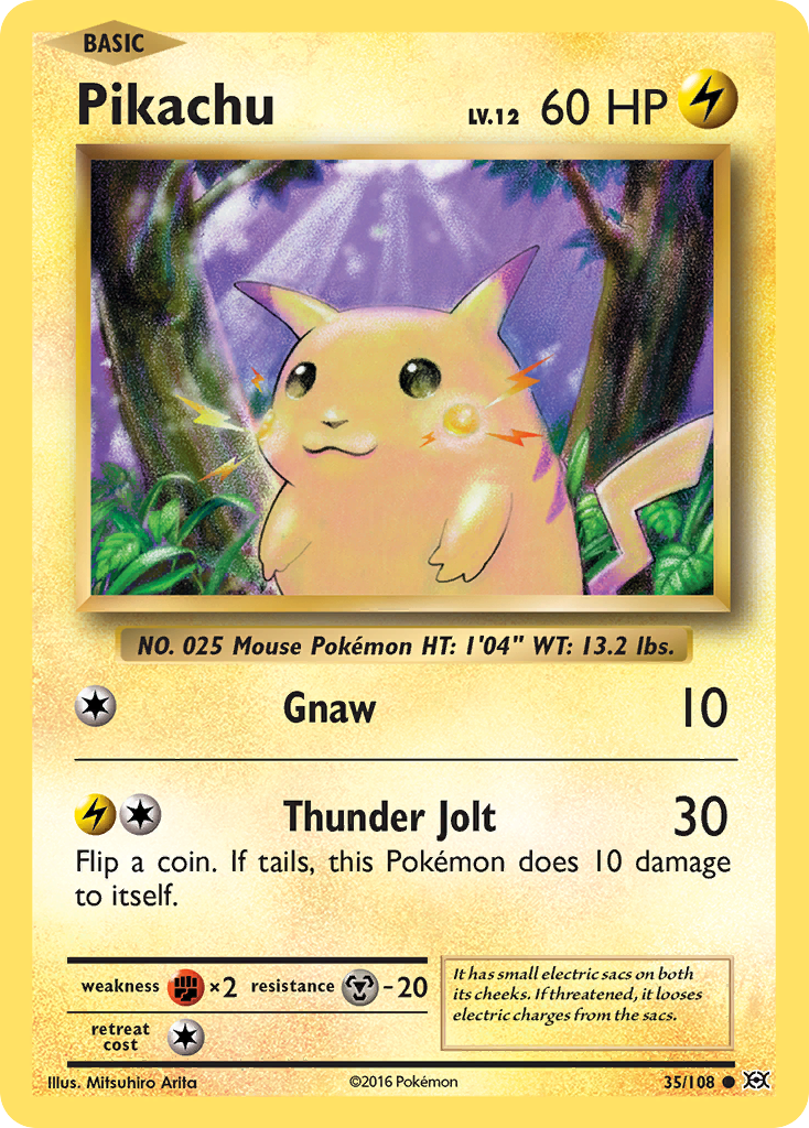 Pikachu (35/108) [XY: Evolutions] | Galactic Gamez