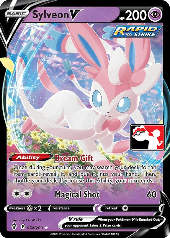 Sylveon V (074/203) [Prize Pack Series One] | Galactic Gamez