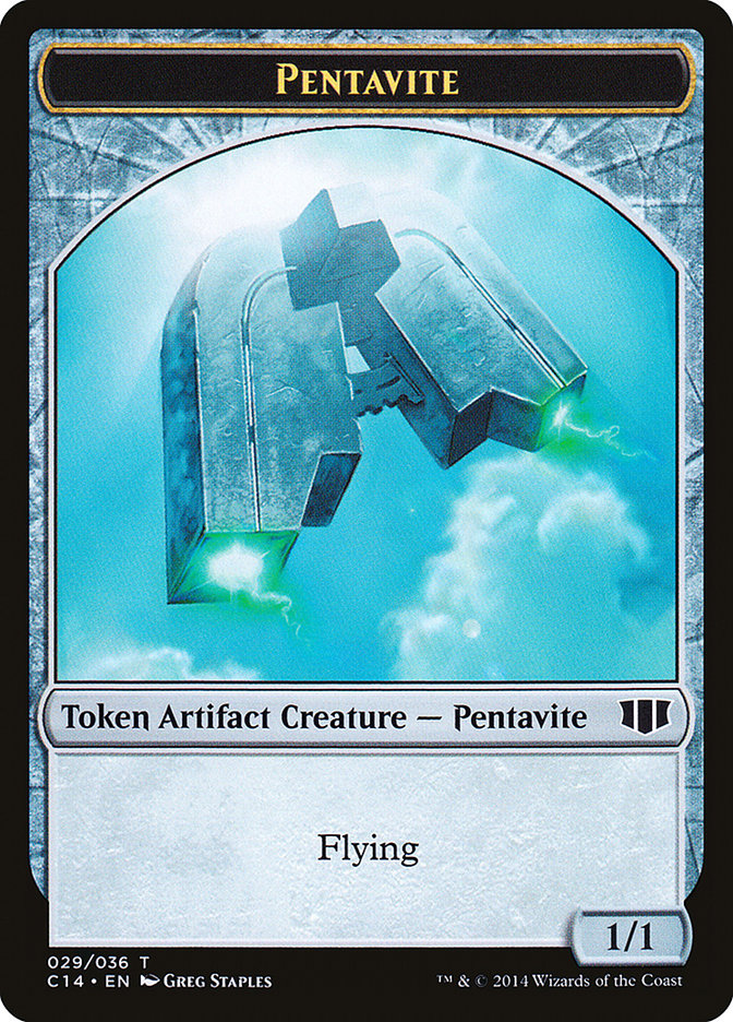 Myr // Pentavite Double-sided Token [Commander 2014 Tokens] | Galactic Gamez