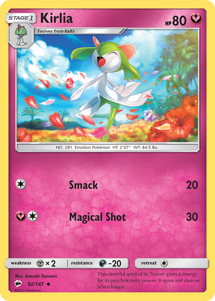 Kirlia (92/147) [Sun & Moon: Burning Shadows] | Galactic Gamez