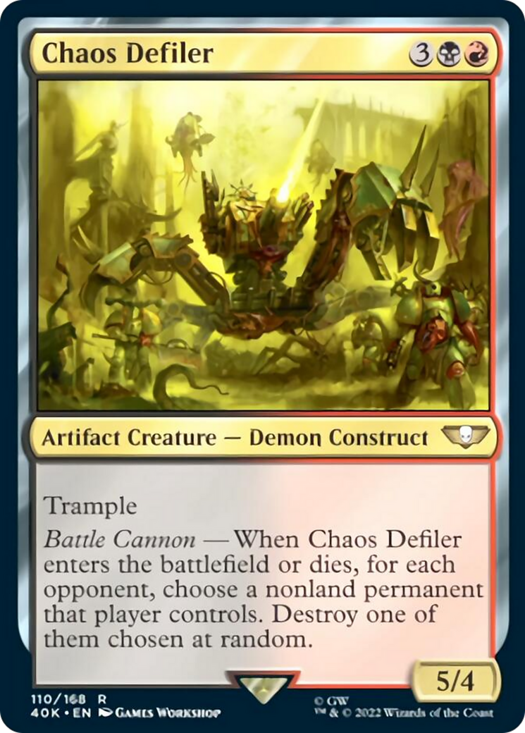 Chaos Defiler (Surge Foil) [Universes Beyond: Warhammer 40,000] | Galactic Gamez