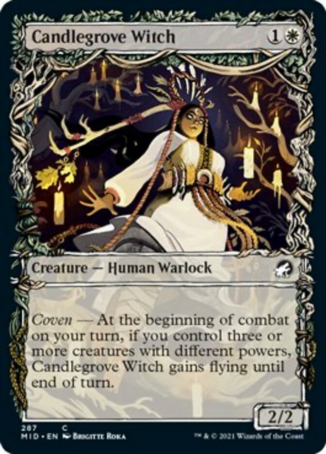 Candlegrove Witch (Showcase Equinox) [Innistrad: Midnight Hunt] | Galactic Gamez