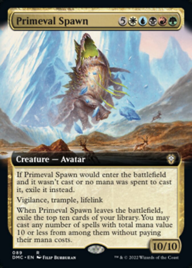 Primeval Spawn (Extended Art) [Dominaria United Commander] | Galactic Gamez