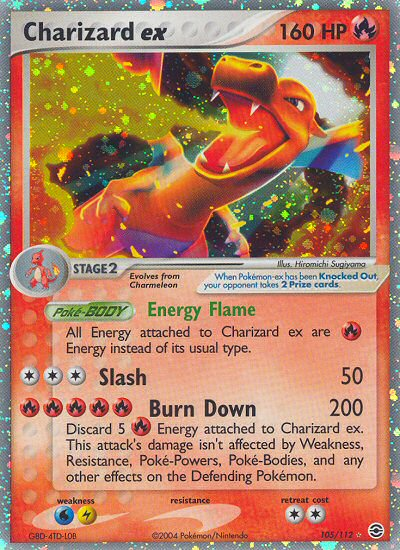 Charizard ex (105/112) [EX: FireRed & LeafGreen] | Galactic Gamez