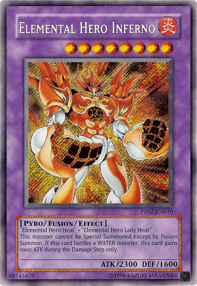 Elemental Hero Inferno [PP02-EN010] Secret Rare | Galactic Gamez