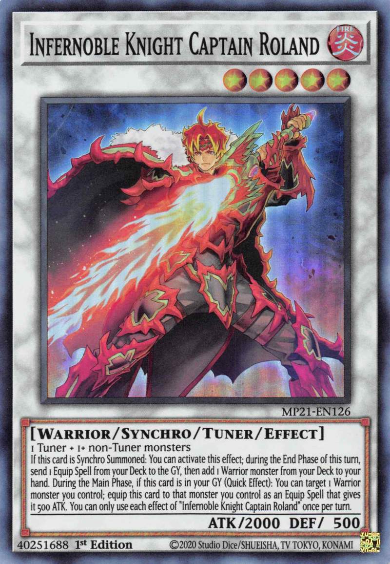 Infernoble Knight Captain Roland [MP21-EN126] Super Rare | Galactic Gamez