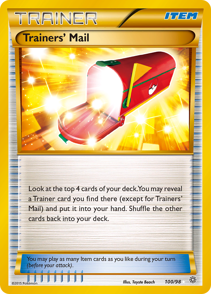 Trainers' Mail (100/98) [XY: Ancient Origins] | Galactic Gamez
