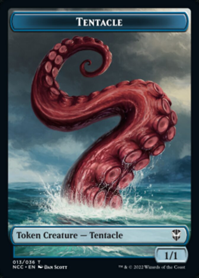 Tentacle // Champion of Wits Double-sided Token [Streets of New Capenna Commander Tokens] | Galactic Gamez