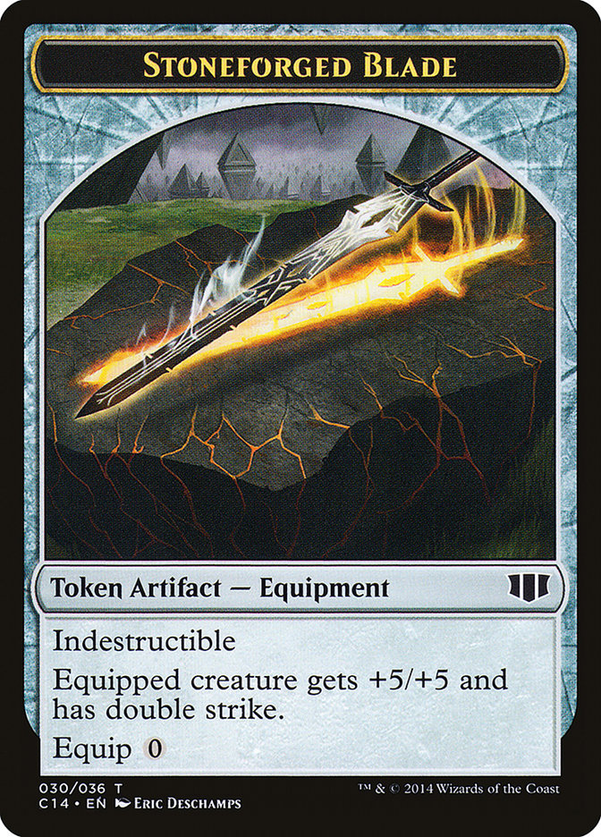 Stoneforged Blade // Germ Double-sided Token [Commander 2014 Tokens] | Galactic Gamez