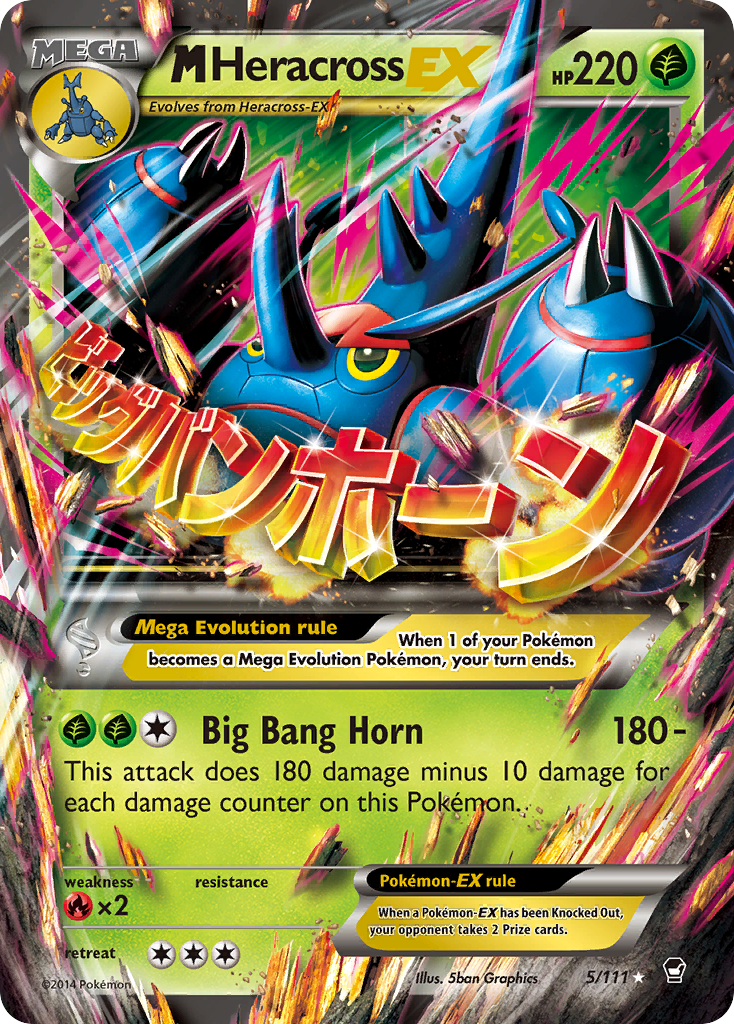 M Heracross EX (5/111) [XY: Furious Fists] | Galactic Gamez